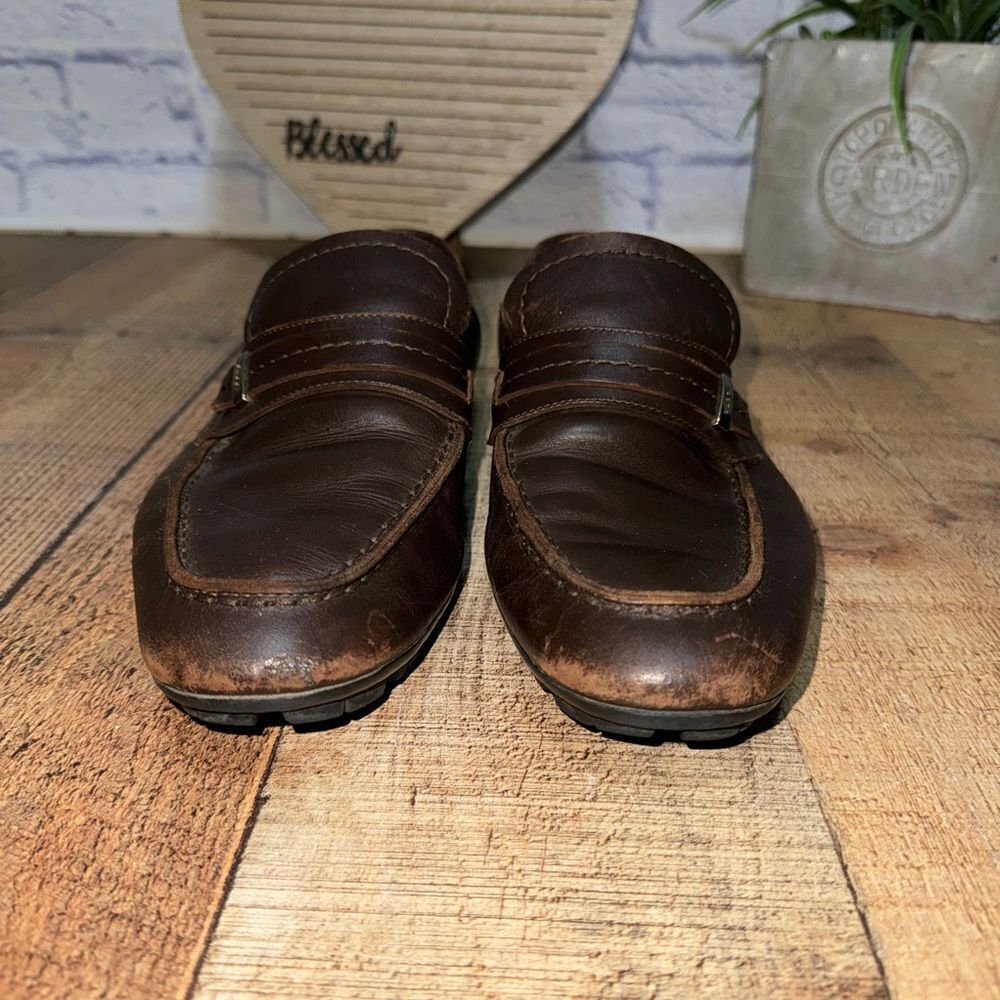Gucci brown leather driving loafers size 41 - Picture 13 of 16